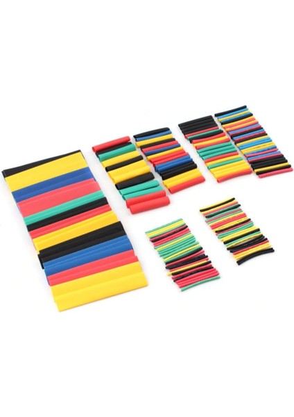 164 Adet Renkli Isıyla Daralan Makaron Seti Kablo Kablo