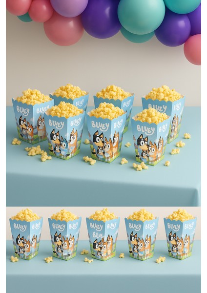 Mısır Kutusu Pop Corn 8 Li Bluey Temalı