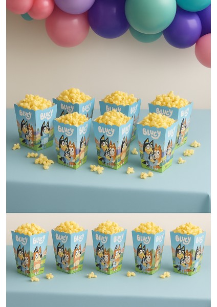 Mısır Kutusu Pop Corn 8 Li Bluey Temalı