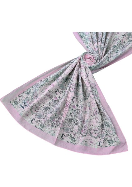 Vav Ipek Soft Pamuklu Etnik Desenli Şal 75X190 cm