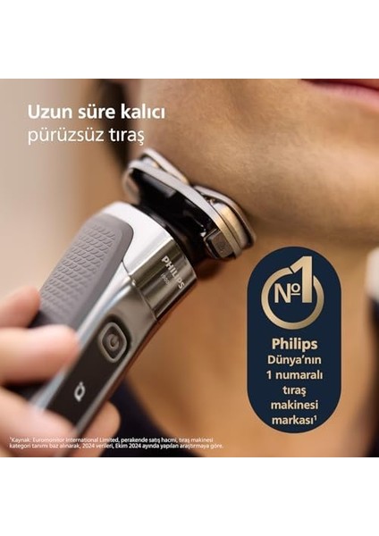 Philips I9000 Skinıq Islak ve Kuru Tıraş Makinesi, 360° Hassas Başlıklar, Yapay Zeka Destekli, Temizleme Ünitesi ve Seyahat Çantası Hediyeli, X9002/30 fiyatları