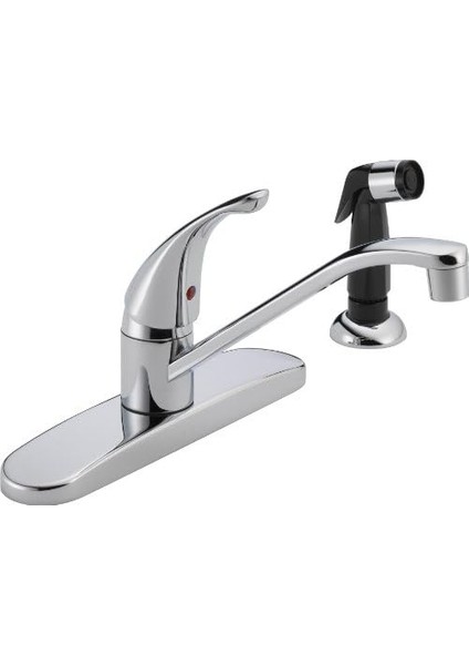 Yan Püskürtücülü Tek Kolu Evye Bataryası, Krom P115LF fiyatları