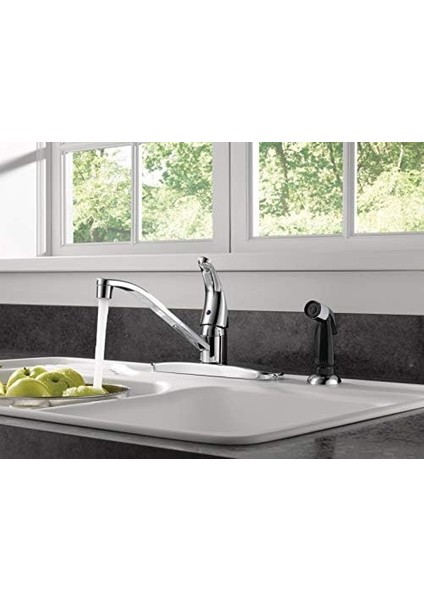 Yan Püskürtücülü Tek Kolu Evye Bataryası, Krom P115LF modelleri