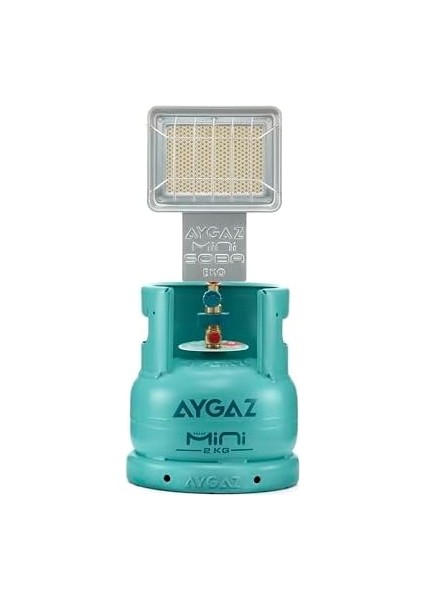 Mini Soba Eko, Kamp Sobası, Seramik Taş Doku, Regülatör, Musluk Ayarlı Kamp Sobası Gazlı, Musluk Montajı, 1,4 Kw Isı Gücü fiyatları