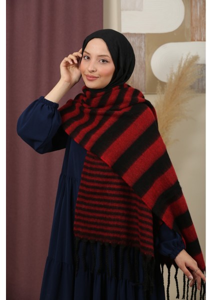 Çift Taraflı Kışlık Omuz Şalı