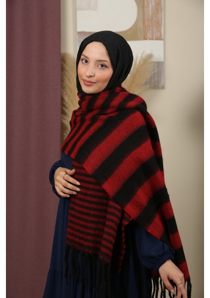 Çift Taraflı Kışlık Omuz Şalı modelleri