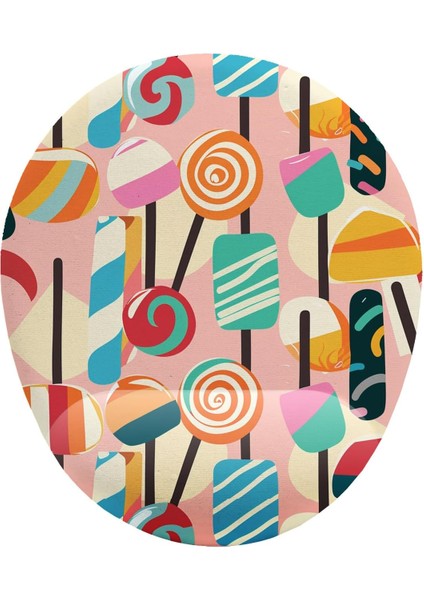 Fikirler Candy Şeker Bilek Destekli Mouse Pad