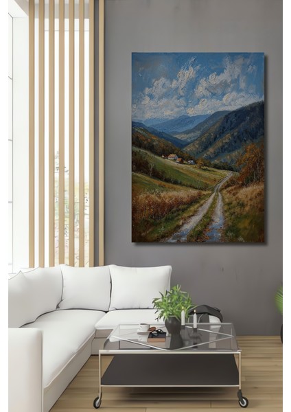 Büyüleyici Dağ Manzarası Ahşap Mdf Dekoratif Ev/işyeri Duvar Tablo Dikdörtgen Ev/işyeri Duvar Tablo