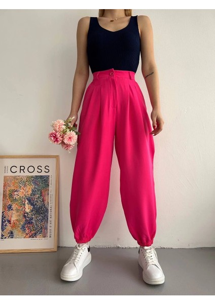 Şalvar Pantolon Fuşya S23202