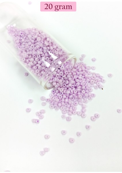 Dökme Cam Kum Boncuk (11/0) 2 mm - 20 Gram - Açık Pembe - BNC008