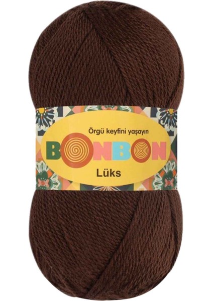 1 Adet Lüks Patik Ipi Yünü Kahve 98297