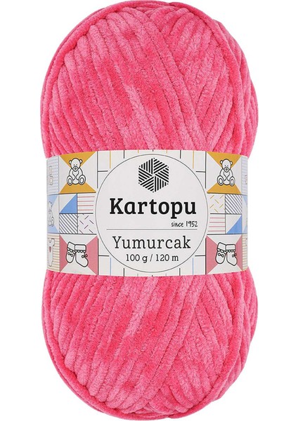 1 Adet Yumurcak Kadife El Örgü Ipi Pembe K798