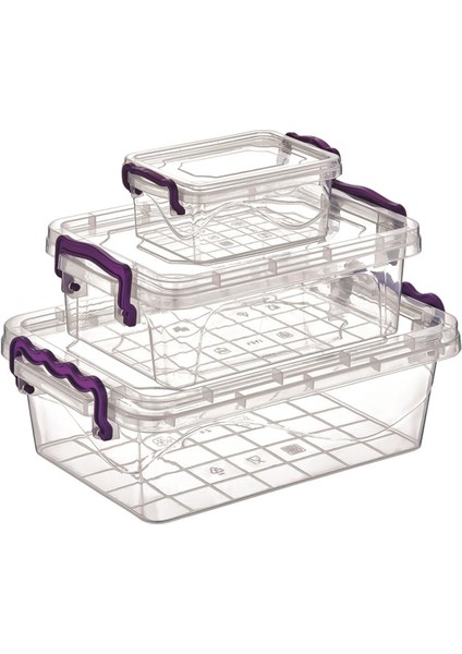 3'lü Viyola Mini Dikdörtgen Saklama Kabı ROYALEKS-ÇNK2076