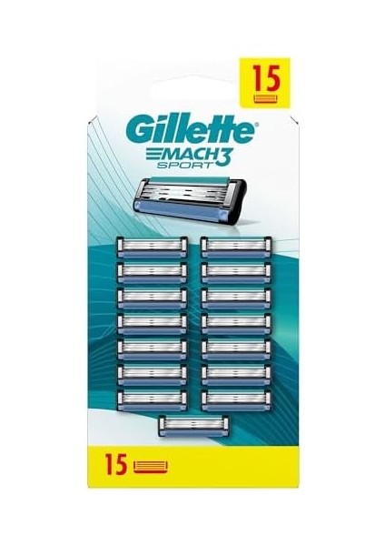 Gillette Mach3 Start Yedek Tıraş Bıçağı 15 Adet