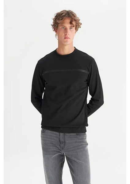 Erkek Interlock Erkek Regular Fit Sweatshirt
