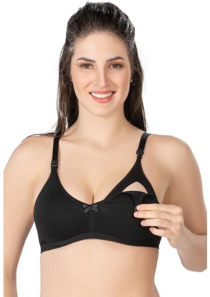 Siyah Mı Emay 1421 Modal Cotton Emzirme Sütyen