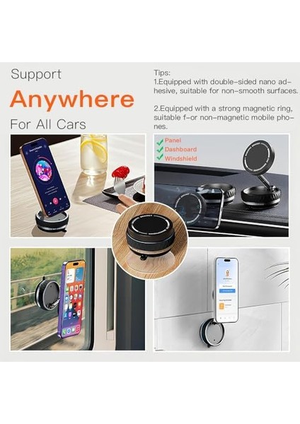 Için Araç Telefonu Tutacağı, Akşam Yemeği Güçlü ve Manyetik 360° Ayarlanabilir Araç Telefonu Montajı, Tüm Akıllı Telefonlar ve Tüm Araba Modelleri Için Hızlı Çıkarma Cep Telefonu fiyatları