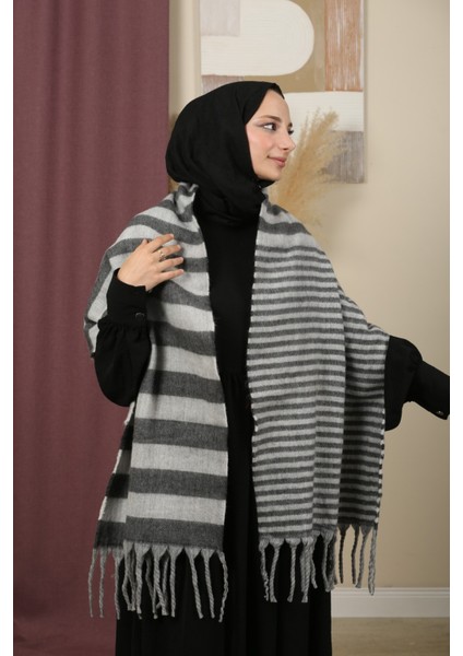 Çift Taraflı Kışlık Omuz Şalı modelleri