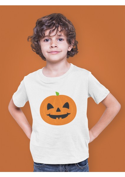 Halloween Pumpkin Face Bal Kabağı Çocuk Tişört T-Shirt fiyatları