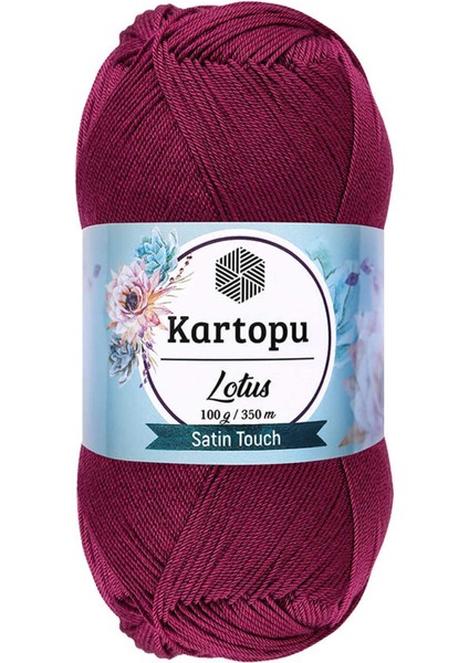 1 Adet Lotus Bikini Büstiyer Bluz Örgü Ipi K747 Mürdüm