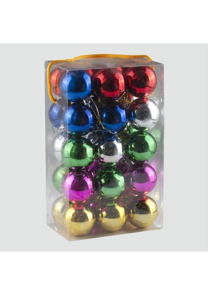 30'lu Düz Cici Top Yılbaşı Ağaç Süsü fiyatları