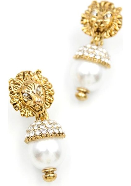 Incili Aslan Küpe - Bronz fiyatları