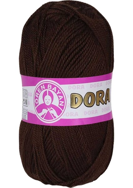 1 Adet Dora El Örgü Ipi Yünü 100 gr 083 Kahverengi