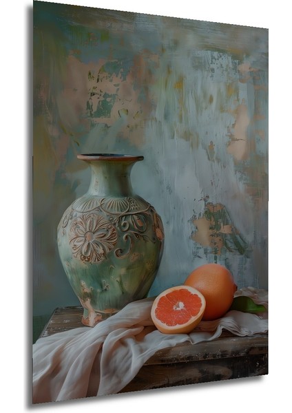 Seramik Vazo ve Greyfurt Ahşap Mdf Dekoratif Ev/işyeri Duvar Tablo Dikdörtgen Ev/işyeri Duvar Tablo modelleri