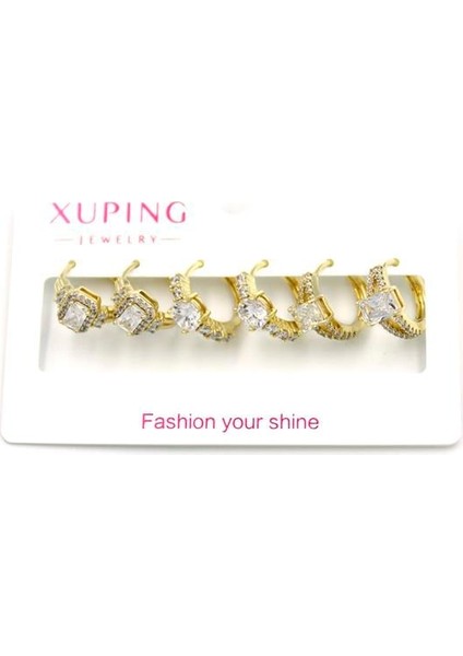 6'lı Xuping Küpe - Altın