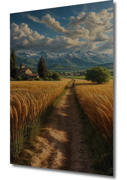 Büyüleyici Kır Manzarası Ahşap Mdf Dekoratif Ev/işyeri Duvar Tablo Dikdörtgen Ev/işyeri Duvar Tablo fiyatları