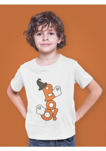 Cadılar Bayramına Özel Boo Halloween Çocuk Tişört T-Shirt fiyatları