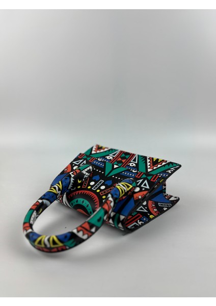 Kadın Suni Deri Çok Renkli Retro Kare Mini Boy El Çantası modelleri