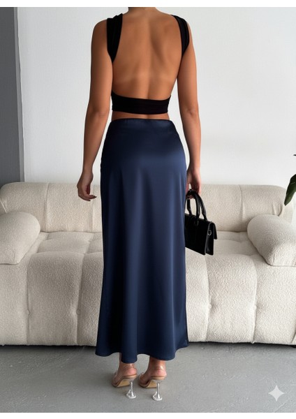 Ithal Saten Kumaş Balık Form Kadın Etek fiyatları