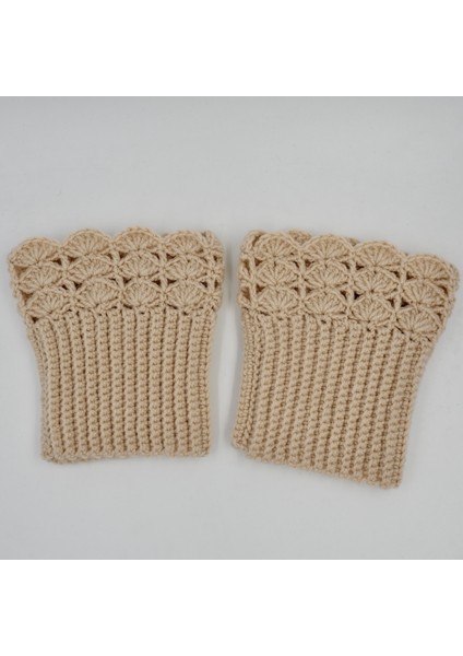 El Örgüsü Krem Bot Manşeti (Boot Cuffs) fiyatları