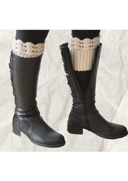 El Örgüsü Krem Bot Manşeti (Boot Cuffs) fırsatları