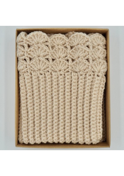 El Örgüsü Krem Bot Manşeti (Boot Cuffs) indirimleri