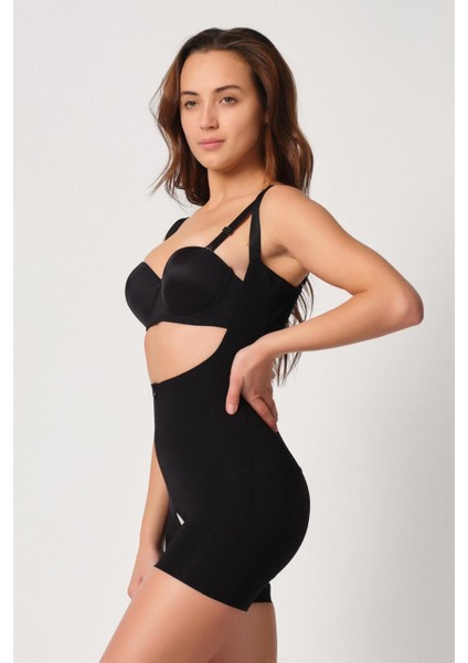 Siyah Mı Emay 2834 Göğsü Açık Ferumalı Tül Popo Boy Lazer Korse fiyatları