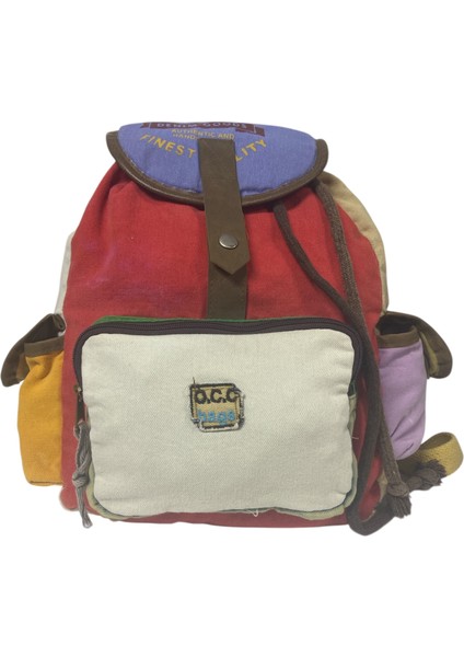 Kaliteli Tek Gözlü Vintage Salaş Disayn Unisex Sırt Günlük Okul Gezi Kamp Trekking Çantası 29CMX36CM fiyatları