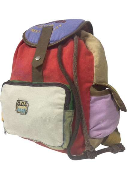 Kaliteli Tek Gözlü Vintage Salaş Disayn Unisex Sırt Günlük Okul Gezi Kamp Trekking Çantası 29CMX36CM modelleri