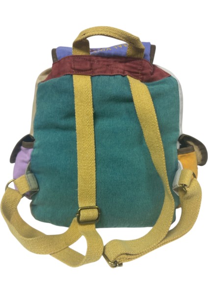 Kaliteli Tek Gözlü Vintage Salaş Disayn Unisex Sırt Günlük Okul Gezi Kamp Trekking Çantası 29CMX36CM