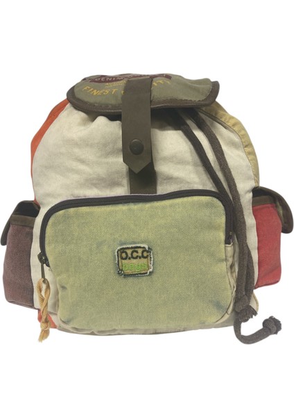 Kaliteli Tek Gözlü Vintage Salaş Disayn Unisex Sırt Günlük Okul Gezi Kamp Trekking Çantası 29CMX36CM fiyatları