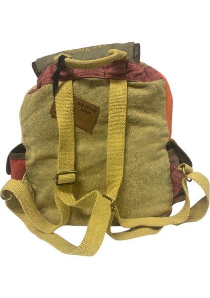 Kaliteli Tek Gözlü Vintage Salaş Disayn Unisex Sırt Günlük Okul Gezi Kamp Trekking Çantası 29CMX36CM