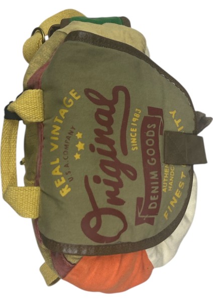 Kaliteli Tek Gözlü Vintage Salaş Disayn Unisex Sırt Günlük Okul Gezi Kamp Trekking Çantası 29CMX36CM