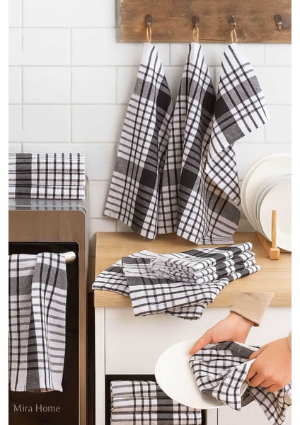 10 Lu Lüks Bulaşık Kurulama Bezi ve Mutfak Peçetesi 50X70 cm Daily Siyah fiyatları