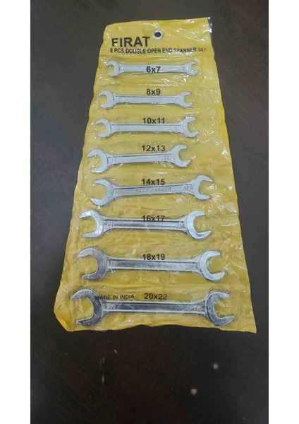 8'li Açık Ağız Anahtar Seti