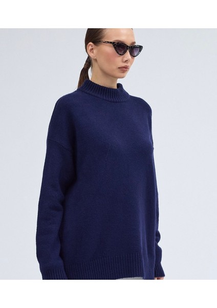 Yarım Balıkçı Yaka Triko Kazak