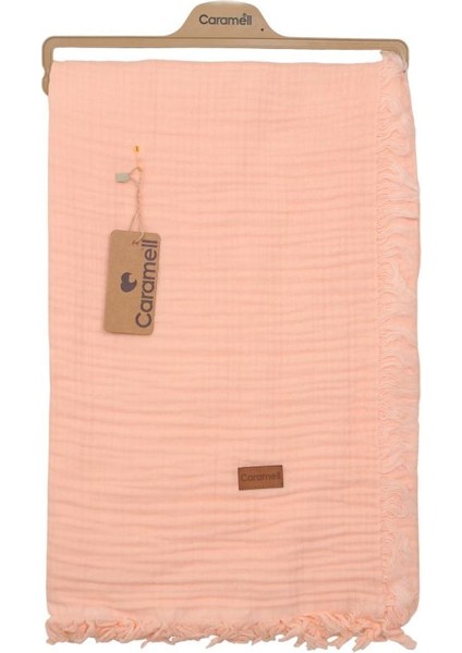 Müslin Battaniye (Muslin Blanket) 120X120 Somon Pembe CRML.SPMB.1308