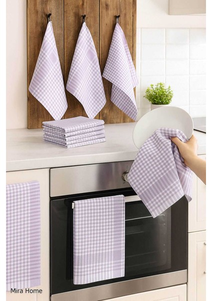 10 Lu Lüks Bulaşık Kurulama Bezi ve Mutfak Peçetesi 50X70 cm Daily Lila fiyatları