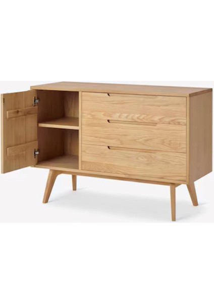 Luno Modern Iskandinav Tarzı Konsol Dolap 3 Çekmece 1 Kapaklı modelleri