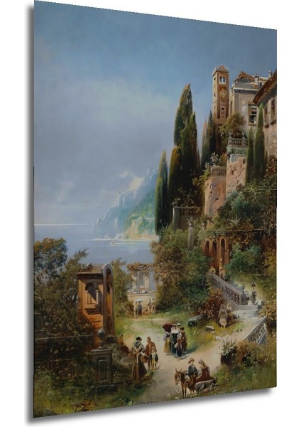 Akdeniz Kıyısı Manzaralı Dekoratif Ahşap Mdf Ev/işyeri Duvar Tablo Dikdörtgen Ev/işyeri Duvar Tablo modelleri